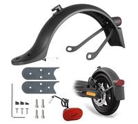 Baisirui Kotflügel hinten Kompatibel für E Scooter Xiaomi M365 1S Pro 2 Scooter 3 Essential Elektroroller, Schutzblech + Metallhalterung (Schwarz)