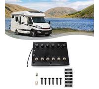 Bakelit 6 Positionen Schalttafel für Wohnmobile und Boote mit Chromschaltern