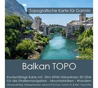 Balkan Adria Garmin Karte Topo 8 GB microSD. Albanien, Bosnien, Bulgarien, Griechenland, Kosovo, Kroatien, Mazedonien, Montenegro, Serbien, Slowenien, Rumänien, Ungarn Türkei.