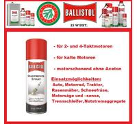 BALLISTOL Starthilfespray 200ml Spraydose für 2- und 4-Taktmotoren kalte Motoren