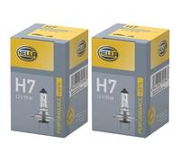 BandelOne enthält 2x Hella Performance Up To 60% H7 Halogen Glühlampen 12V