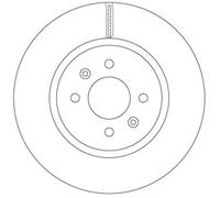 BandelOne enthält 2X TRW Bremsscheiben 280mm Belüftet vorne passend für I20 Rio |