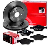 BandelOne enthält brembo Bremsscheiben + Beläge vorne für Fiesta 5 V MK5 Fusion + 2 Dy
