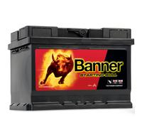 Banner 55519 STARTING BULL 55Ah 12V 450A/EN Autobatterie Batterie 54Ah 56Ah 60Ah