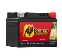Banner BGTX4-3 Bike Bull GEL 50314 3Ah Motorradbatterie YTX4L-BS (DIN 50314)