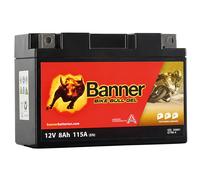 Banner Bike Bull GEL Motorrad Batterie 50801 8Ah 12V YT9B-4 GT9B-4 YT9B-BS 50815