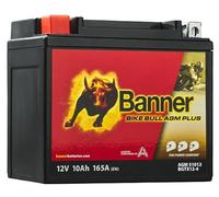 Banner Bike Bull GEL Motorradbatterie 51012 10Ah 12V BGTX12-4 YTX12-BS YTX12-4 wartungsfrei