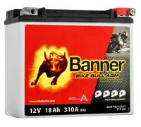 Banner ETX20L Bike Bull AGM PRO 52001 18Ah Motorradbatterie YTX20L-BS (DIN 82000)
