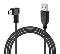 baolongking USB-A-Stecker auf Mini-USB-Kabel, 90 Grad rechtwinklig, Daten-Synchronisation, Ladekabel für Gar-min GPS Navigator DVR Go-Pro Hero 4 3+ Digitalkamera (3 m)