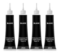 BAOSROY Leder Reparatur Set,Lederreparatur Creme,Lederbalsam,Leder Restaurator,Leder Farbbalsam,Lederkratzer Reparatur für Leder,Flüssigleder Leder Reparatur,Vinyl Polster Reparatursatz,Schwarz-4pc