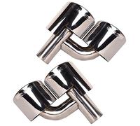 Bapmic 2x Auto Auspuffrohr Auspuffendrohr Endrohre Blende Auspuffblenden für Mercedes 2008-2014 AMG W204 W221