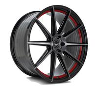BARRACUDA PROJECT 2.0 silver brushed/ undercut Color Trim rot 9.0Jx20 5x112 ET25