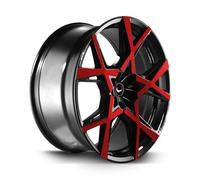 BARRACUDA PROJECT X gloss black flashred 10.0Jx22 5x108 ET40