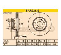 BARUM BAR22132 Bremsscheibe