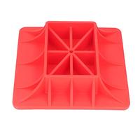 Base High Lift Jack, Weicher Boden Heavy Duty Lift Jack Off Road Base Rotes Nylon Anti-Bruch-Stützbrett für Sand-Schlamm-Gras Autoversicherung & Autoreparatur