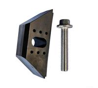 Basisklemme Batteriehalter Halter Kit für Kfz-Batteriesicherung - PP und Edelstahlkonstruktion, schwarz, 1-teiliges Set kompatibel