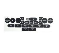 BASPHHH Kompatibel mit Ford für Mustang 2005 2006 2007 2008 2009 Armaturenbrett-Radio-Bedientaste abgenutztes Peeling-Reparaturset Aufkleber