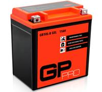 GP-PRO GB10L-B 12V 11Ah GEL-Batterie (Kompatibel mit YB10L-B / YB10L-B2) (Wartungsfrei & Versiegelt) Akkumulator Motorrad Roller Motorradbatterie Rollerbatterie