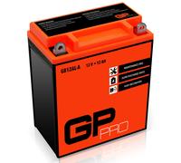 GP-PRO Gel-Batterie 12V 12Ah GB12AL-A Rollerbatterie/Motorradbatterie, wartungsfrei versiegelt vorgeladen ähnlich YB12AL-A2 / CB12AL-A2