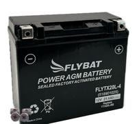 Batterie FlyBat FLYTX20L-4 / YTX20L-BS AGM geschlossen, 12V/21,6Ah (177x88x155mm)