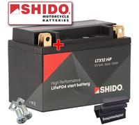 Batterie Shido Lithium High Performace LTX12 HP / YTX12-BS, 12V/CCA:360A (150x87x130mm)