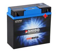 Shido Lithium Motorradbatterie LiFePO4 51913 12V
