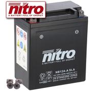 Batterie für Honda CB 550 K Four CB550K 1977 Nitro YB12A-A GEL geschlossen