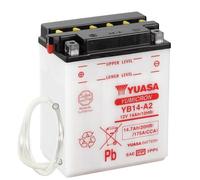Yuasa Motorradbatterie YB14-A2 12 V 14 Ah Passend für Modell Motorräder, Motorroller, Quads, Jetski, Schneemobile, Aufs (YB14A2DC)