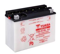 Batterie YUASA Y50-N18L-A3 20Ah ohne Säurepack HONDA GL1500A Aspencade Gold Wing