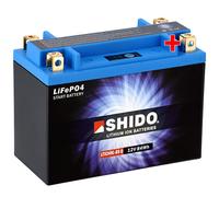 Shido Lithium Motorradbatterie LiFePO4 LTX24HL-BS Q 12V