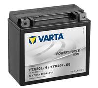 Varta Powersports Motorradbatterie AGM YTX20L-4 / YTX20L-BS