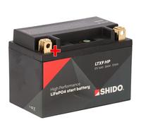 Batterie Shido Lithium High Performace LTX9 HP / YTX9-BS, 12V/CCA:360A (150x87x105mm)