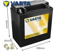 Batterie für Suzuki VS 1400 GLP Intruder Hoc 89 VARTA YTX16-BS-1 AGM geschlossen