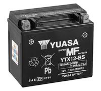 Yuasa YTX12-BS AGM Batterie 12V 10AH - Einbaufertig Motorrad Roller (FTX12-BS)