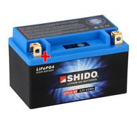 Shido Lithium Motorradbatterie LiFePO4 LTX12-BS 12V