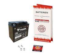Batterie für Vespa Primavera 50 2T, 2014-2018, YUASA, wartungsfrei, einbaufertig (inkl. 7,50€ Pfand) Erstausrüsterqualität