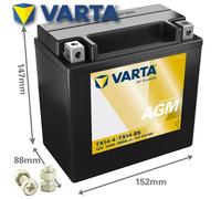 Batterie VARTA TX14-BS / YTX14-BS Powersport AGM geschlossen, 12V/12Ah/CCA:200A (152x88x147mm)