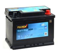 Batterie Fulmen AGM Start And Stop FK600 12V 60Ah 680A
