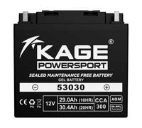Batterie GEL Starterbatterie KAGE 53030 für BMW R100 K75 Moto Guzzi Ducati MV