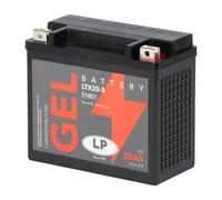 Landport GTX20L-BS GEL Motorrad Batterie, 12 V 18 Ah