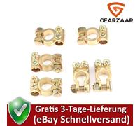 Batterie-Polklemmen Set Autobatterie Steckverbinder Set 6X Plus&Minus;Minus Plus