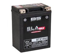 BS Battery 300863 BTX14AH AGM SLA MAX Motorrad Batterie, Schwarz