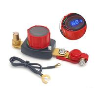 Batterie-Trennschalter 12-24V mit Voltmeter, feuerfestes ABS, für kleine Batteriepole A11-13mm/B13-15mm, für Auto, Boot, LKW, RV, ATV(B)