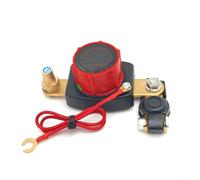 Batterie-Trennschalter 12-24V mit Voltmeter, feuerfestes ABS, für kleine Batteriepole A11-13mm/B13-15mm, für Auto, Boot, LKW, RV, ATV(A)