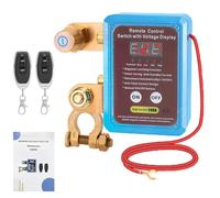 Batterie Trennschalter 12V, 240A Drahtlose Ferngesteuerter Auto Trennschalter mit LED Digital Voltmeter Display, Batterie Intelligenter Ausschaltschalter Switch Anti-Diebstahl, Abschaltung Schalter