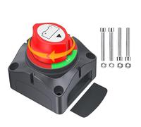 Batterie Trennschalter 12V 24V 48V Batterie Hauptschalter 275A Auto Batterietrennschalter, Wasserdicht Akku Master Switch für Boot LKW Jacht Motorrad Caravan Auto KFZ UTV-Fahrzeug