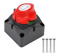 Batterie Trennschalter 12V 24V 48V Hauptschalter Stromschalter 275A Wasserdichter Batterieschalter Akku Trennen Master für Auto LKW Motorrad KFZ Boot Yacht RV ATV UTV-Fahrzeug