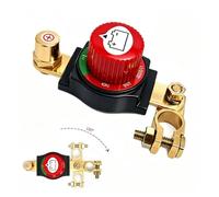 Batterie Trennschalter 12v-48v,Batterieschalter 12v Trennschalter mit 180° Einstellbar Batteriepol,Aus Reinem Kupfer,Wasserdicht,Autobatterieschalter für Motorrad,Marine,Boat,Caravan
