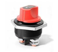 Batterie Trennschalter 12V Batterie Hauptschalter 12V 24V 32V 48V 300A, batterie-Schalter Wasserdicht, für Boot, Motorrad, Yacht, Auto