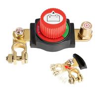 Batterie Trennschalter 12v, Einstellbarer 180° Batteriehauptschalter Wasserdicht Ein/Aus Stromschalter, Autobatterie Schalter Batterieschalter 300A für Auto LKW Boot Traktor Wohnmobil Motorrad